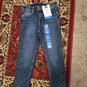 NWT Members Mark Girls "BLING" Jeans, Size 10/12, Brand NEW!